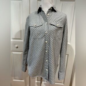 J. Crew Polka-dot Button Down